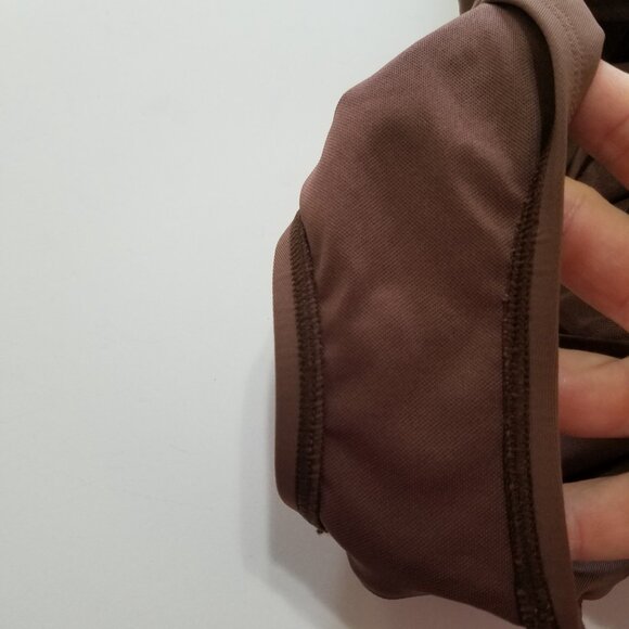 Bleu Rod Beattie Hole In One Plunge One Piece Swimsuit Brown/Gold Size 4 - Picture 10 of 10